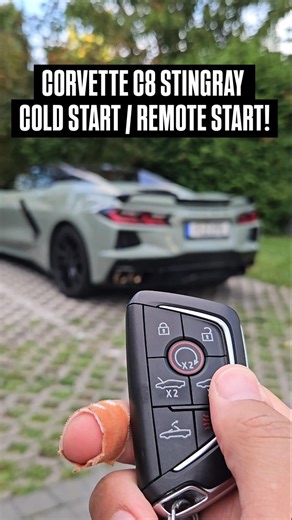 2.2K views · 1.9K reactions | CORVETTE C8 STINGRAY COLD START! #coldstart #corvette #c8corvette #stingray #catchingcars #reelsinstagram #reelsfacebook #v8sound #v8sounds #startup #startups #remotestart #lt2 #reels #chevy #chevroletcorvette #v8 @corvetteeurope | Catching Cars | Facebook
