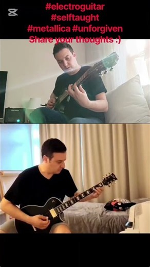 500 days of progress in my electro guitar journey :) 🎸 #guitar #metallica #unforgiven