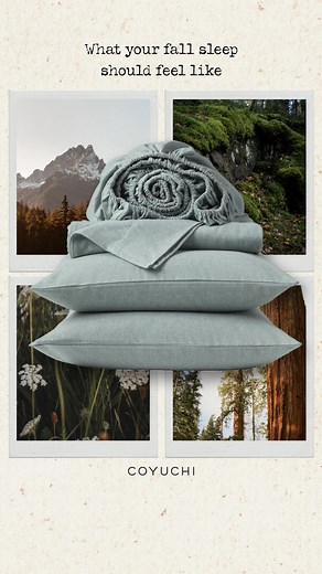 Crisp leaves and cool nights call for cozy organic flannel—bedding that's luxuriously warm, soft and made for the season. | COYUCHI