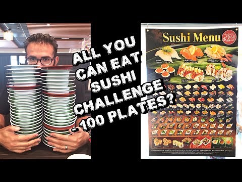 "All You Can Eat" Sushi Challenge - Kura Revolving Sushi w/ WrecklessEating & Raina | FreakEating