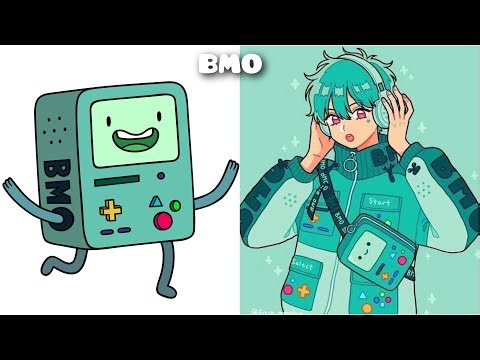 ADVENTURE TIME CHARACTERS AS ANIME