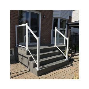 [Hot Item] Aluminum Glass Railing Clamp Handrail Post Clamp Spigot Side Mounted U Channel Frameless Balcony Hand Aluminum Glass Railing