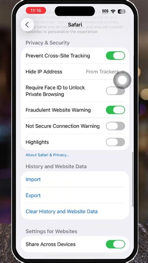 How to Clear Safari History on iPhone #shorts
