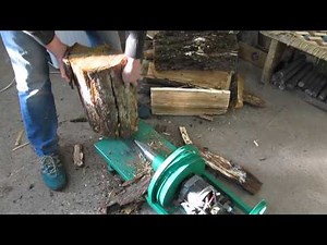 Дровокол с двигателем от стиральной машины (Wood splitter with the engine from the washing machine)