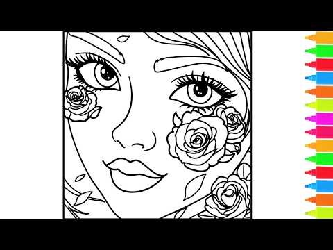 Coloring Rose, Good Vibes Music, New Day | People Coloring Pages
