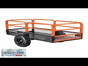 VEVOR Dump Trailer 1600 lbs 22 Cu. Ft Tow Behind Steel Garden Review
