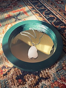 White Sand Stone Necklace - Etsy