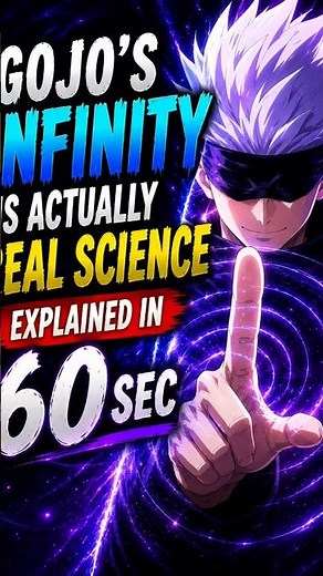 The Real Science Behind Gojo's Infinity 🤯 | Jujutsu Kaisen Explained #anime #jjk