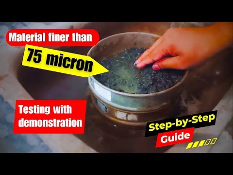 Silt content test for sand | Material finer than 75 micron aggregate test procedure