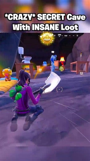 SECRET Mythic Hidden Loot Cave in Fortnite Chapter 7 🤯 #shorts #fortnite