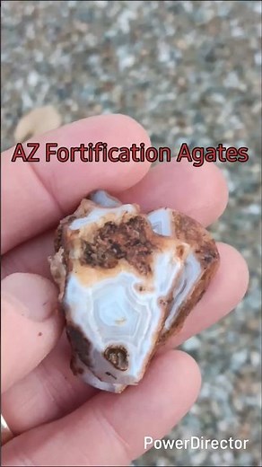 Brown and White Banded AZ Agate