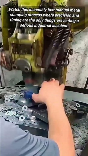Fast Paced Power Press Machine Operating At Extreme Speeds