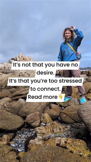 So many people think low desire mean something is wrong with you but there is not. Low desire is usually (not always, get checked out by a doctor just in case) associated with a lack of feeling safe, a lack of feeling respected, and a lack of relaxations. If you are constantly feeling stressed, constantly feelings overwhelmed, and constantly feel exhausted- your body and mind are going to focus on insuring you are at a good mental state before letting you focus on s-x. Your nervous system can’t 
