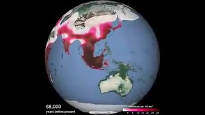 数据可视化- 过去125，000年人类迁徙模式