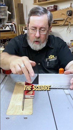 Time to upgrade your crosscuts—use a crosscut sled on your table saw! #Woodworking #Shorts