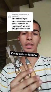 Cómo usar un formón #carpintería #woodworking #wood