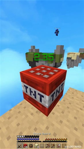 INSANE Fireball Fight Clutch 😱 (You Won’t Believe This!) #minecraft #bedwars