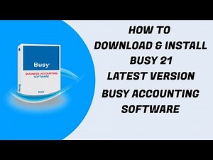 How To Download & Install Busy 21 Latest Version || Busy Accounting Software || J Produtions