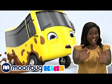 Stuck In The Mud +More | MyGo! Sign Language For Kids | Go Buster - Cartoons for Kids | ASL