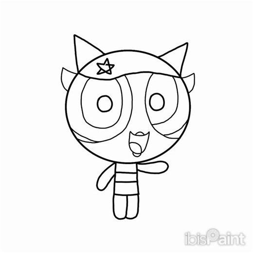 I draw myself in The Powerpuff Girls style!