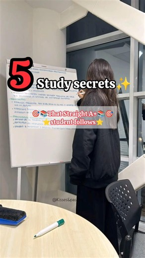 Study Like a Straight-A Student ✨🎓 | 5 Study Habits That Actually Work📚🎯#studyhabits #studytips #fyp