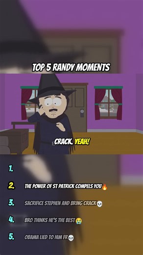 Top 5 Randy Moments | South Park #shorts #southpark #top5