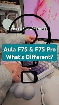 Aula F75 & F75 Pro: What's the Difference? #keyboard #keeb #desksetup #mechanicalkeyboard #typing