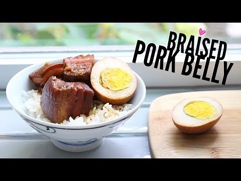 Braised Pork Belly w/ Eggs ♥ Easy Slow Cooker Recipe | 滷肉飯