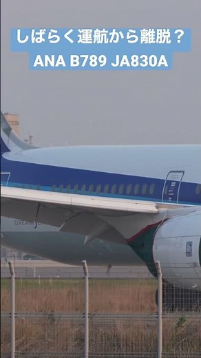 787機材余りのため？ しばらく運航離脱？エンジンにカバーがかけられていました ANA Boeing 787-9 (JA830A) 国内線仕様 #shorts #羽田空港ライブカメラ