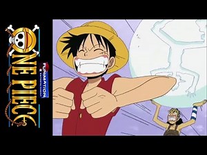 One Piece (FUNimation Dub) Luffy and Usopp Playing in the Snow
