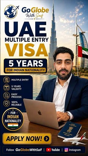 🇦🇪 UAE 5-Year Multiple Entry Visa for Indian Nationals | Complete Guide