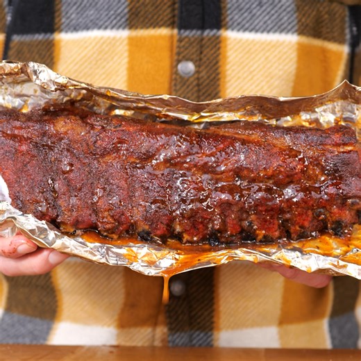 I used the Foil Boat method to make these juicy Smoke BBQ ribs on the Gas Grill | Pitmaster X