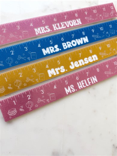 Personalized Teacher Ruler, Custom Teacher Gift, Teacher Appreciation Week, End of Year Teacher Ideas - Etsy