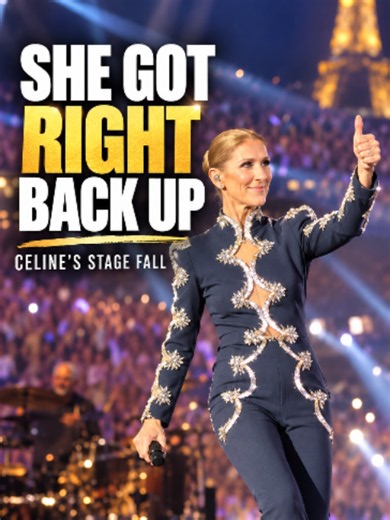Céline Dion Falls Onstage in Paris — Quickly Recovers and Continues Show