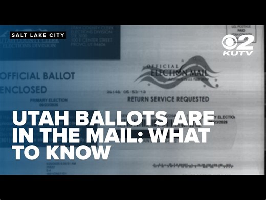 Utah ballots mailed for 2026 election: Clerk explains what voters need to know