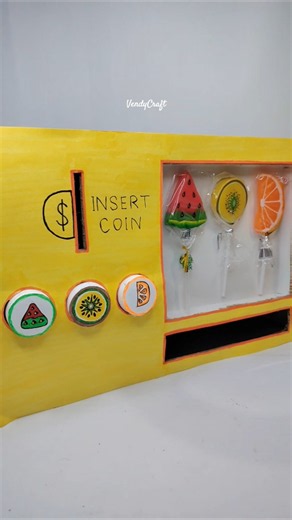 DIY Paper Candy Vending Machine 🍬 Works Like a Real Machine! #shorts