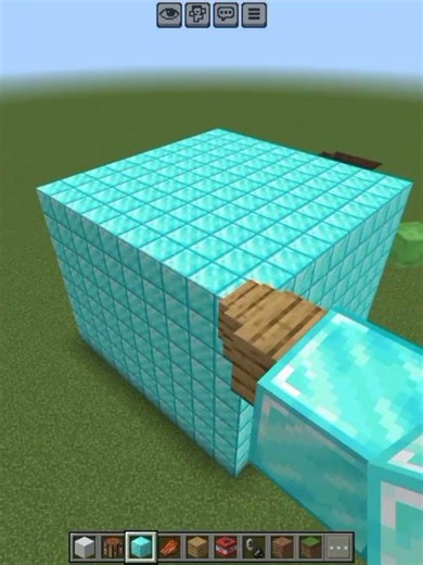 New illusion (made by me ) 😅 #minecraft #own #illusion #shorts #diamond #opticalillusion #trending
