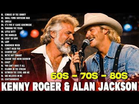 Kenny Rogers & Alan Jackson Greatest Classic Country Songs of All Time🤠 Best Old Country 70s 80s 90s