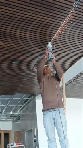 Javed Akhtar on Instagram: "Floated panel PVC best fiting #viralvideoシ #videoreelsシ #short #pop #gypsum #panel #floated"