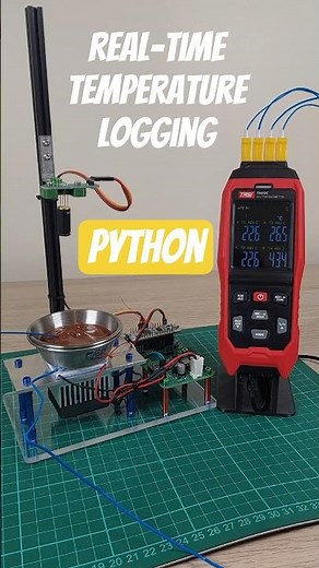 Real-time temperature logging with TASI TA612C USB thermometer #electronics #python #datalogging