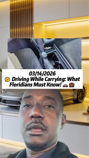 🤔 Driving While Carrying: What Floridians Must Know! 🚗💼 #FloridaLaw #SecondAmendment #GunOwnership #DrivingSafety #fyp