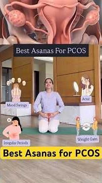 📌Best asanas for PCOS which you should do daily! #pcos #pcosyoga #hormonebalance #pcod