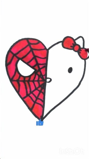 #HowtoDraw #spiderman #KittyHeartSpider #Short #coloring #artforkids