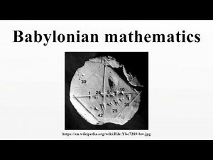 Babylonian mathematics