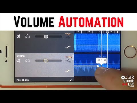 How to use AUTOMATION to automate volume in GarageBand iOS (iPhone/iPad)