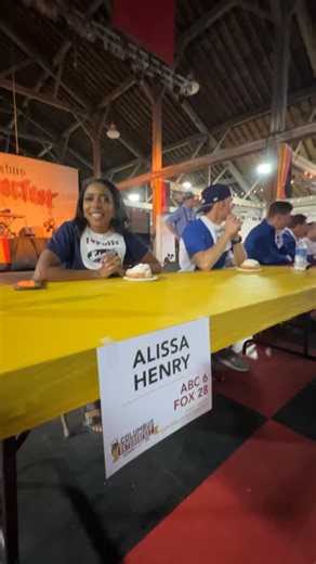 Stuff the Puff cream puff eating contest at @columbusoktfst! | Alissa Henry