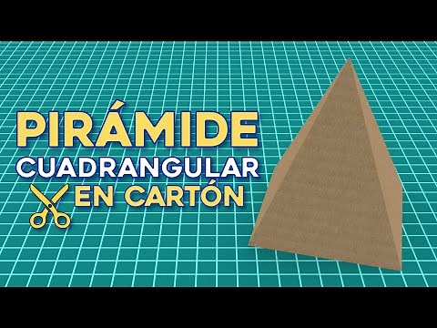 How to make a quadrangular pyramid from corrugated cardboard