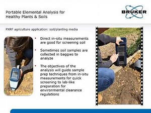 Portable XRF for Monitoring Plants and Soils