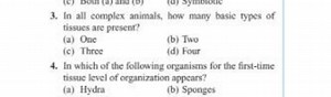 In all complex animals, how many basic types of tissues are pre... | Filo