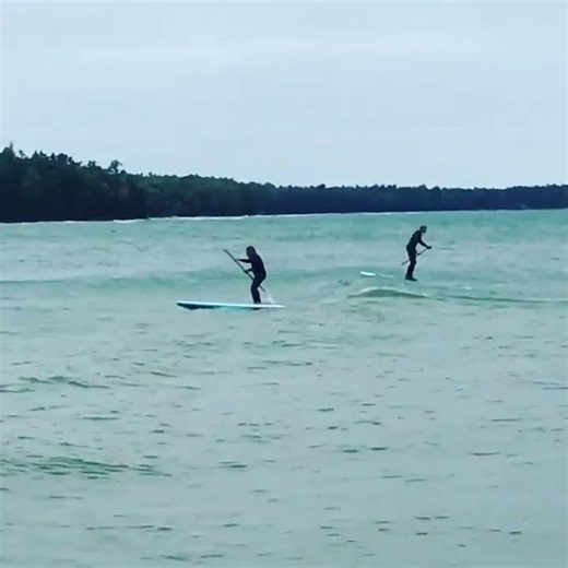 Stand Up Paddleboarding a Calm Door County Bay 🏄